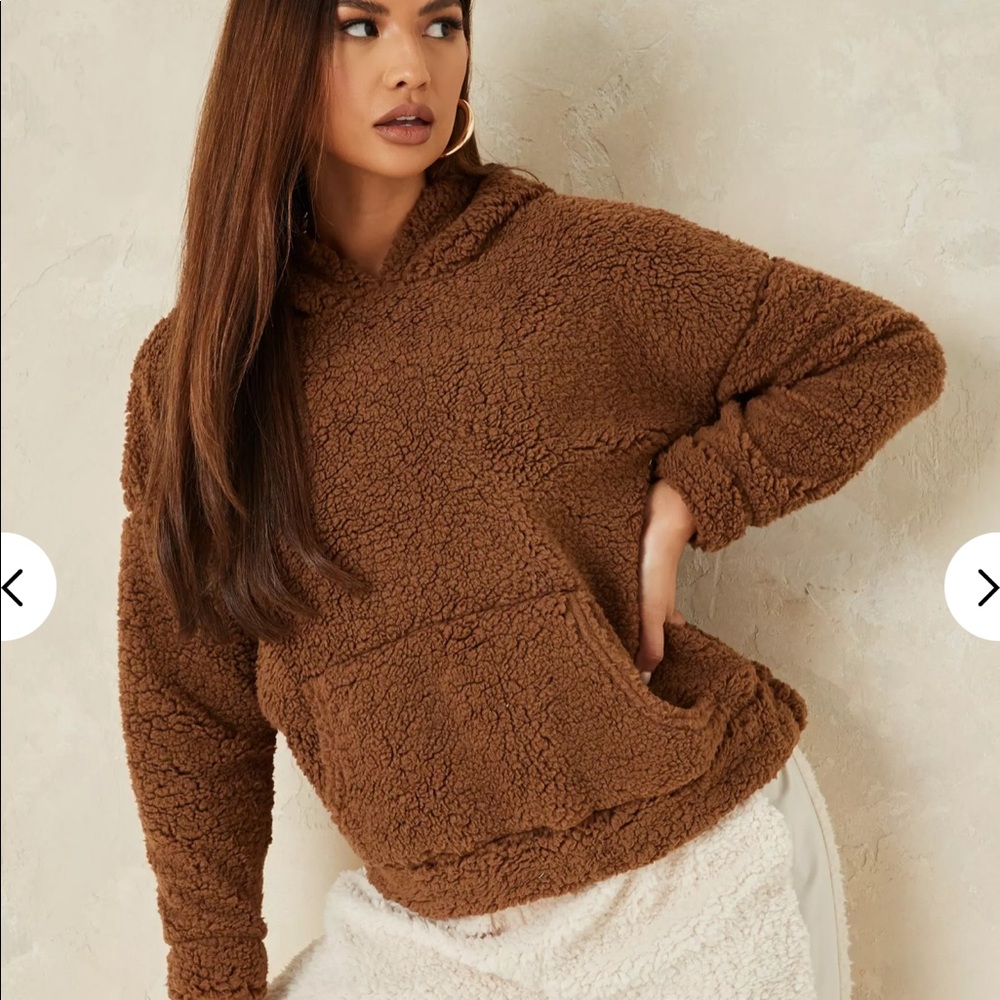 Teddy Pocket Fleece Hoodie